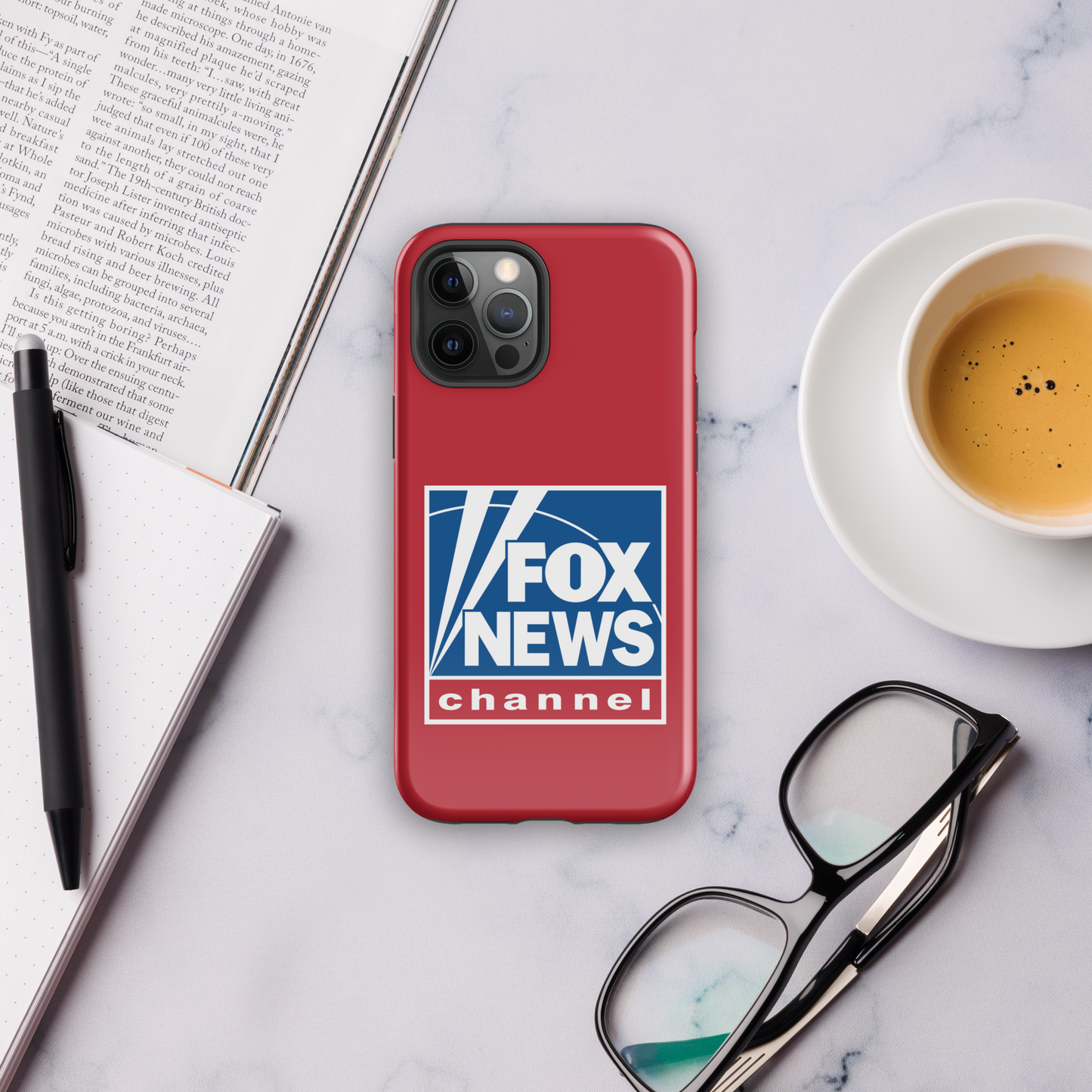 Fox News Logo Red Tough Phone Case - iPhone