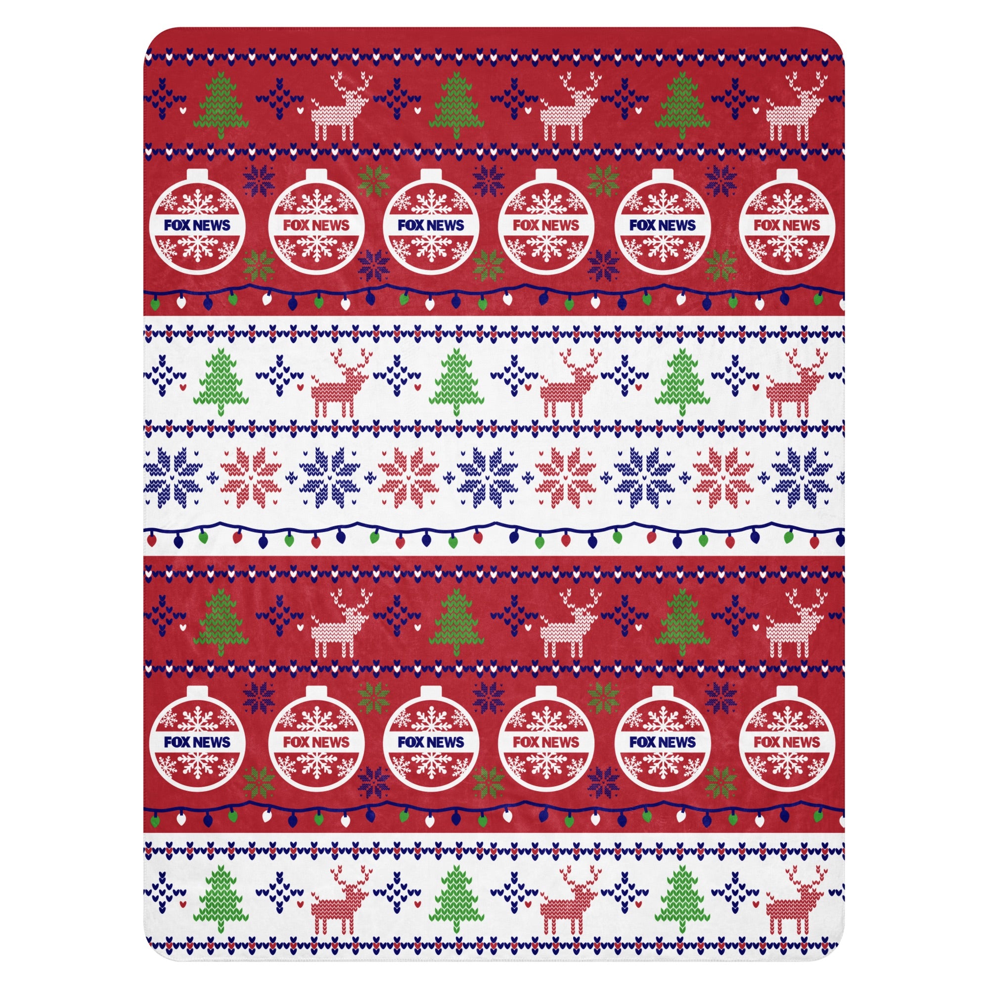 FOX News 2024 Holiday Sherpa Blanket