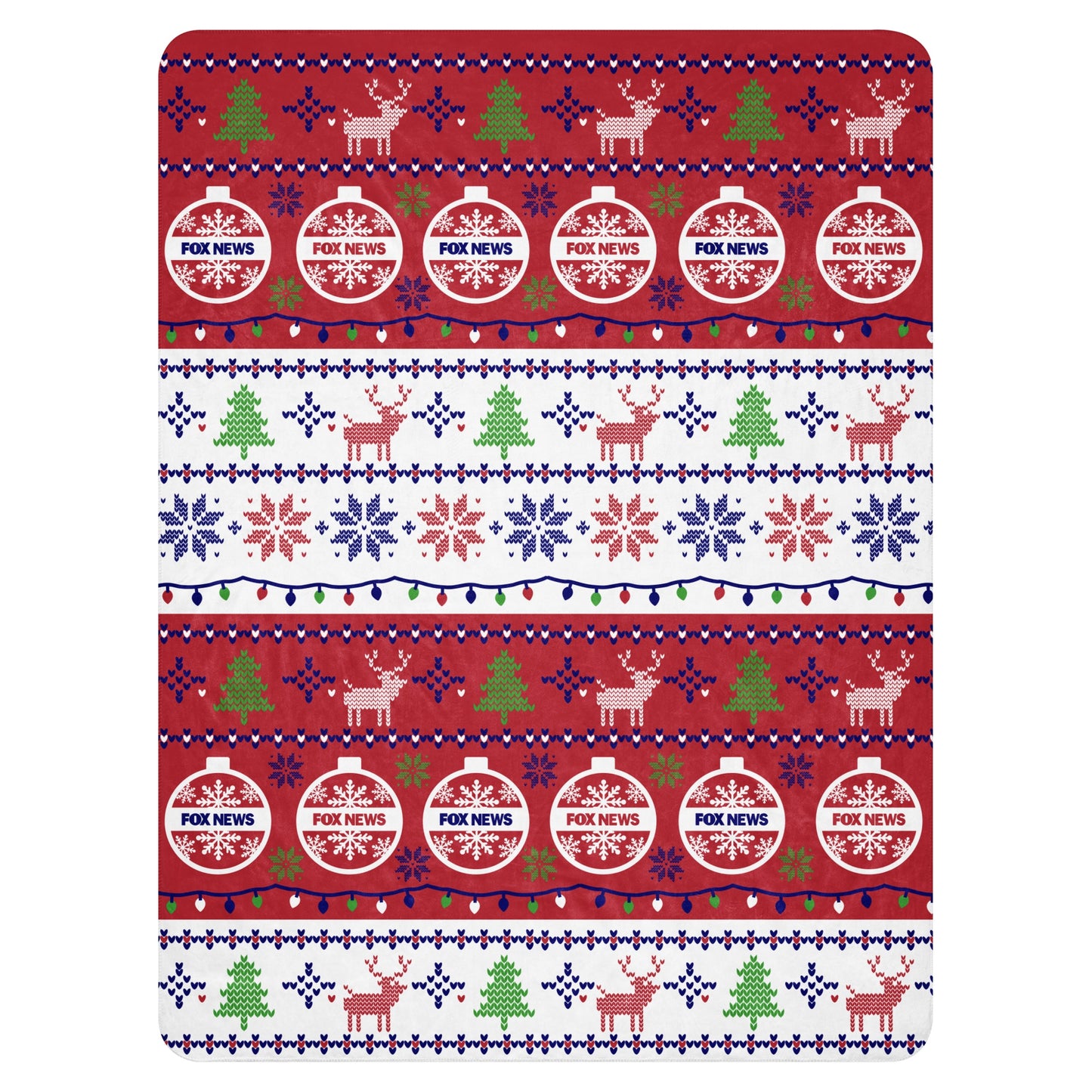 FOX News 2024 Holiday Sherpa Blanket