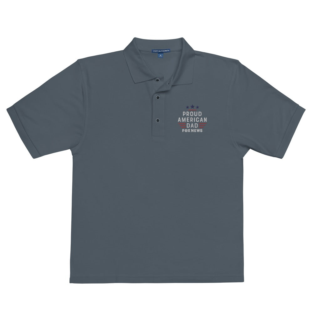 FOX News Proud American Dad Embroidered Polo Shirt