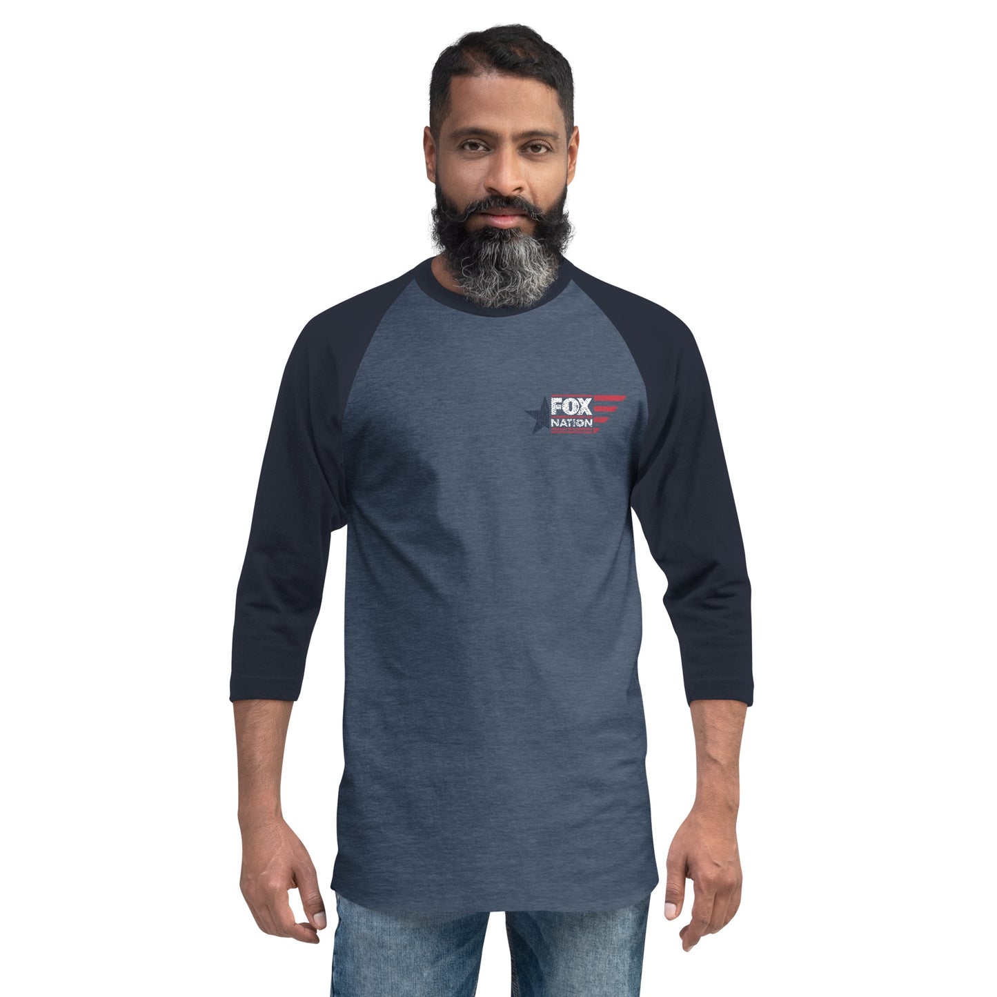 FOX Nation Logo 3/4 Sleeve Raglan Shirt