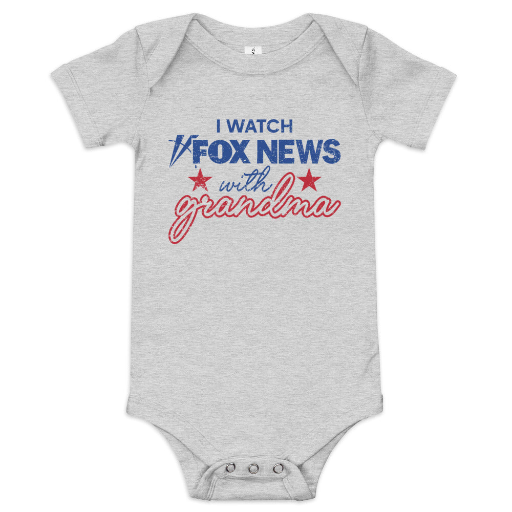 FOX News I Watch with Grandma Baby Onesie