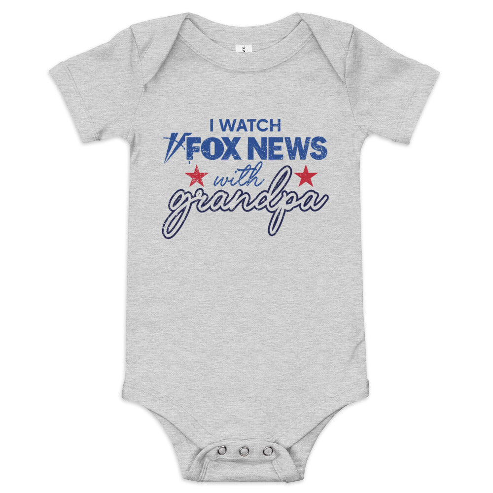 FOX News I Watch with Grandpa Baby Onesie