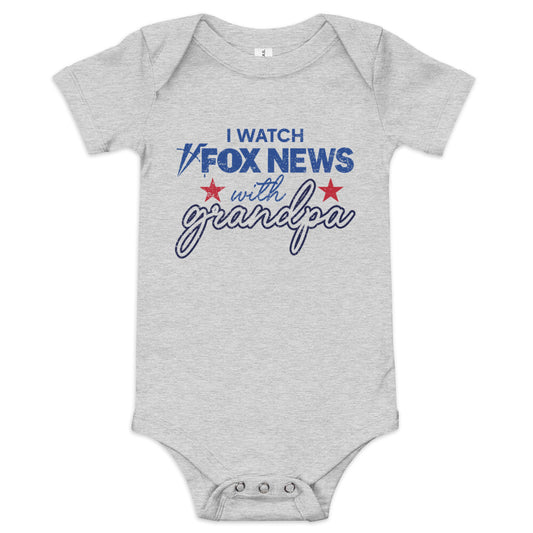 FOX News I Watch with Grandpa Baby Bodysuit