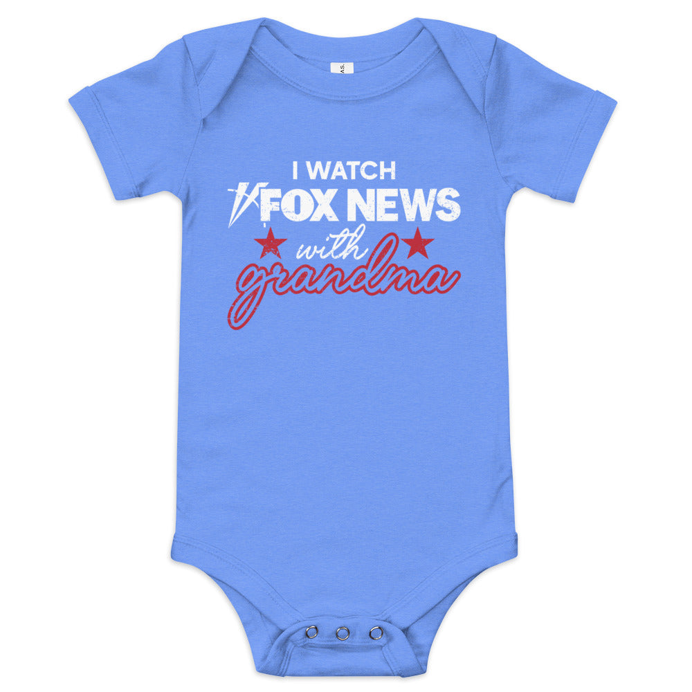 FOX News I Watch with Grandma Baby Onesie