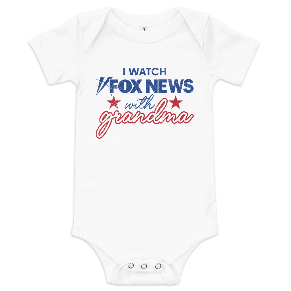 FOX News I Watch with Grandma Baby Onesie