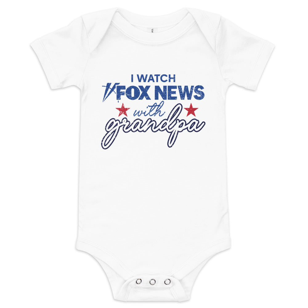 FOX News I Watch with Grandpa Baby Onesie