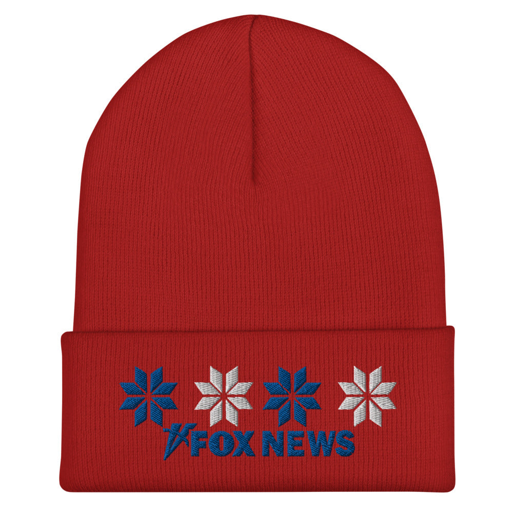 FOX News 2024 Holiday Snow Embroidered Beanie