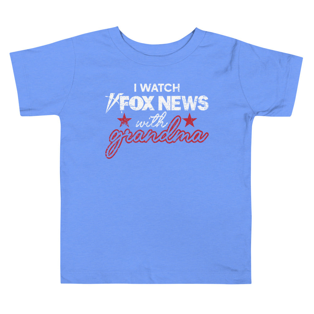 FOX News FOX News I Watch with Grandma Toddler Shirt