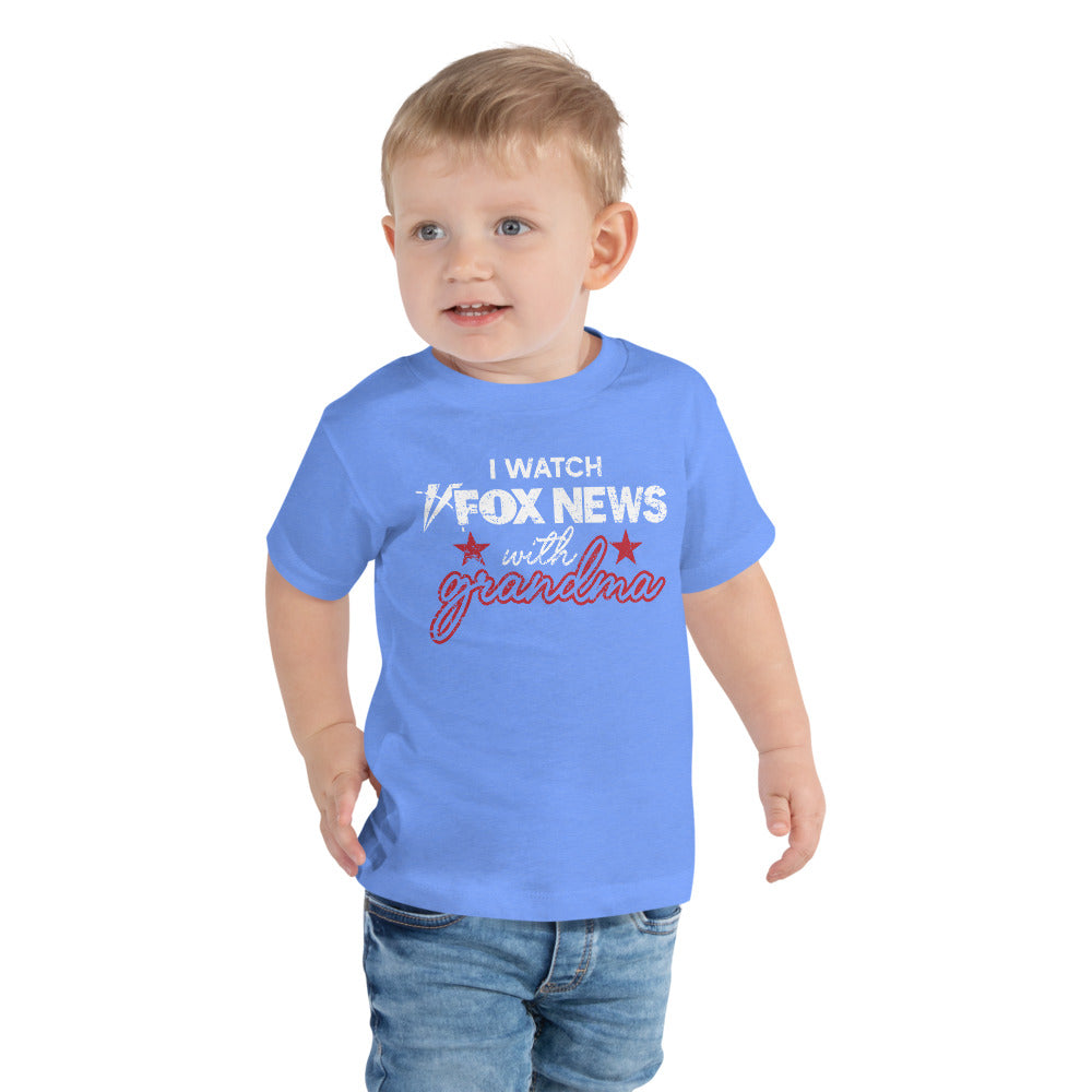 FOX News FOX News I Watch with Grandma Toddler Shirt