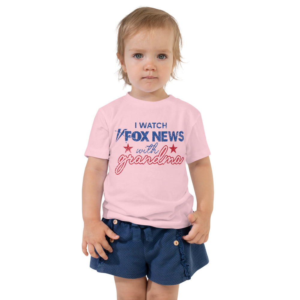 FOX News FOX News I Watch with Grandma Toddler Shirt