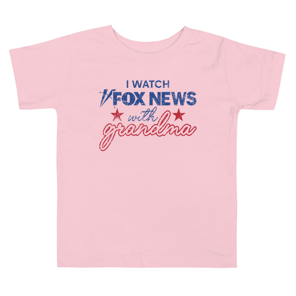 FOX News FOX News I Watch with Grandma Toddler Shirt