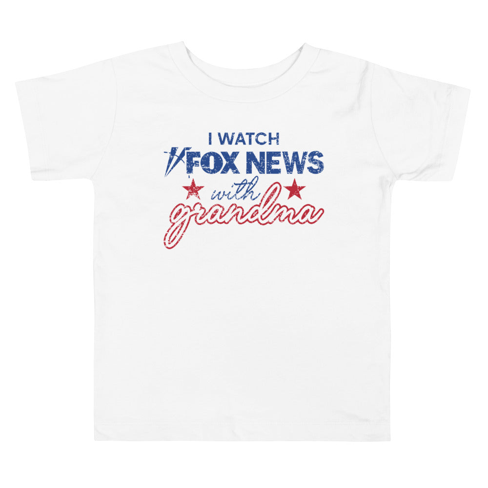 FOX News FOX News I Watch with Grandma Toddler Shirt