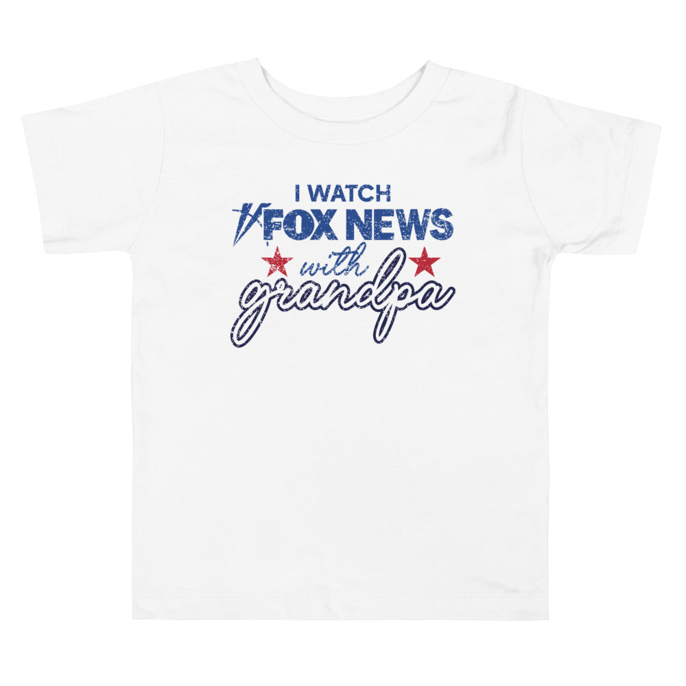 FOX News I Watch with Grandpa Toddler Shirt