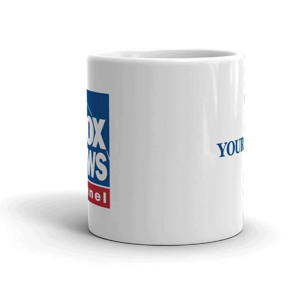 FOX News Logo Personalized White Mug - 11oz