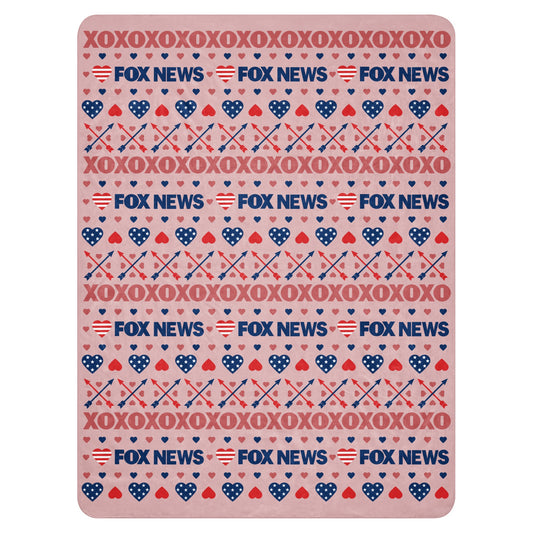 FOX News Heart Sherpa Blanket